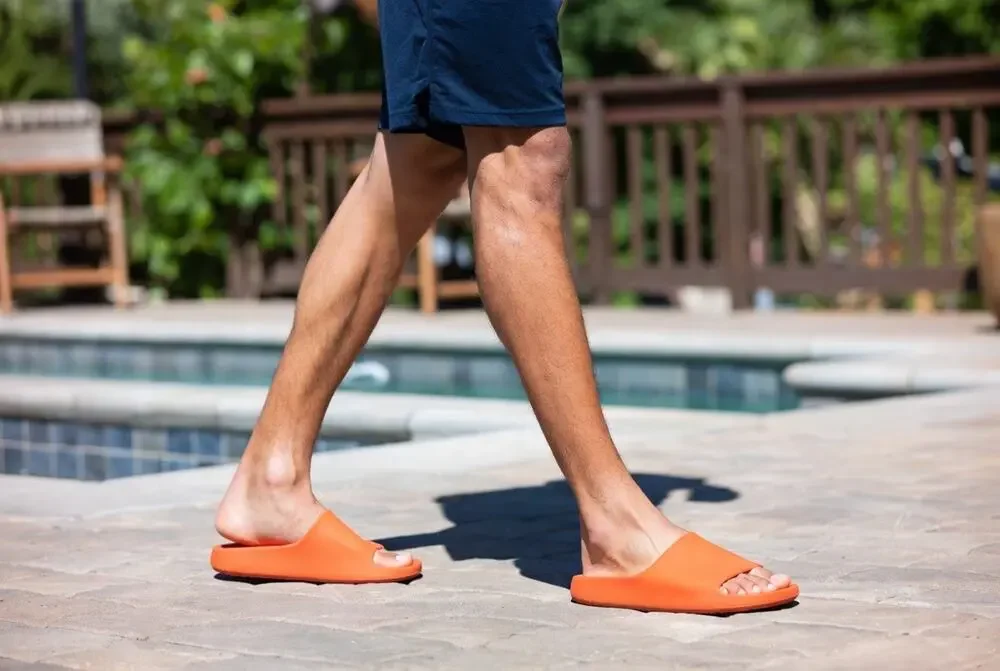 Men's Orange Platform Slides – Size 40-41 (US Men's 7.5–8.5) – Brand New!